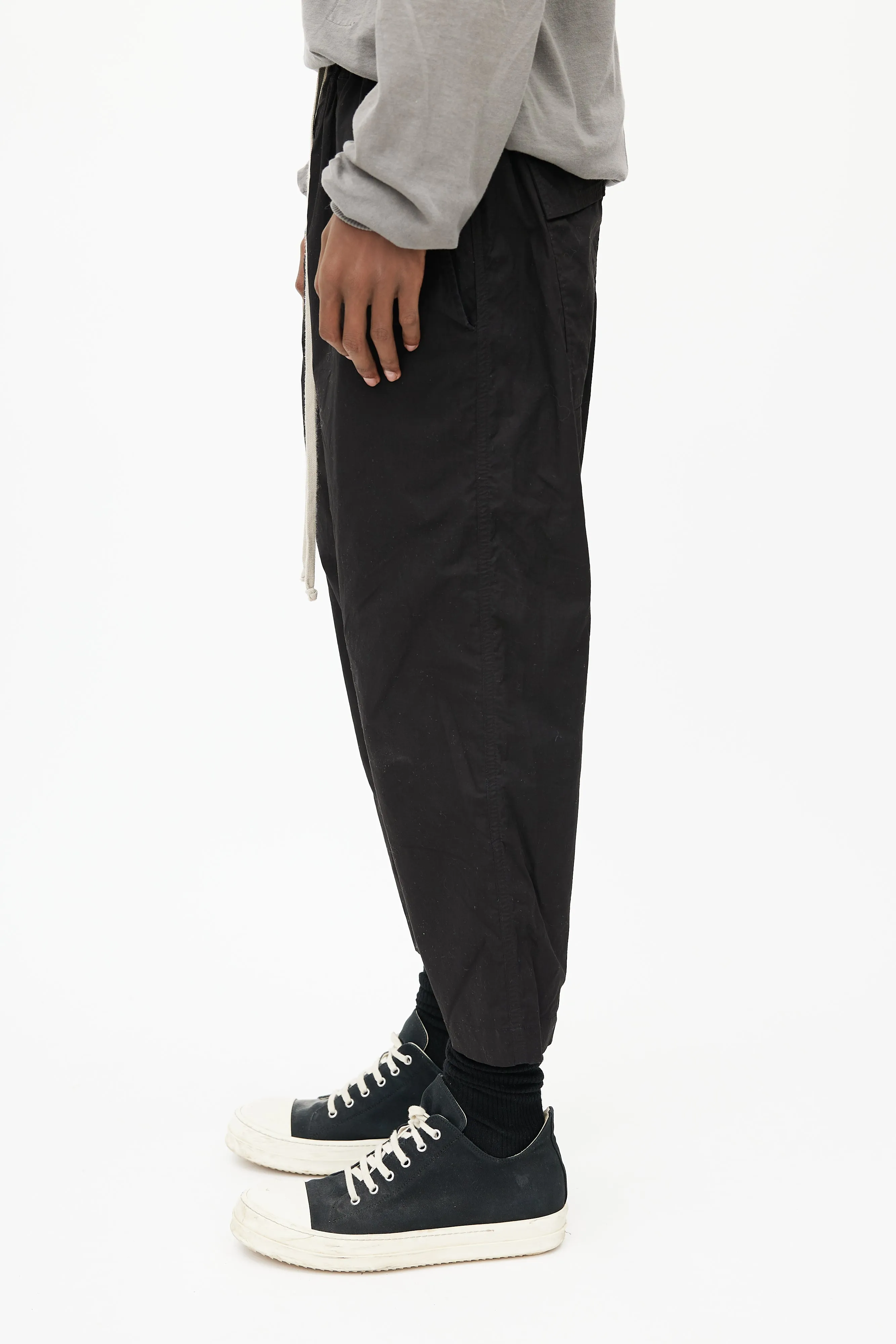 Black Drop Seat Pant