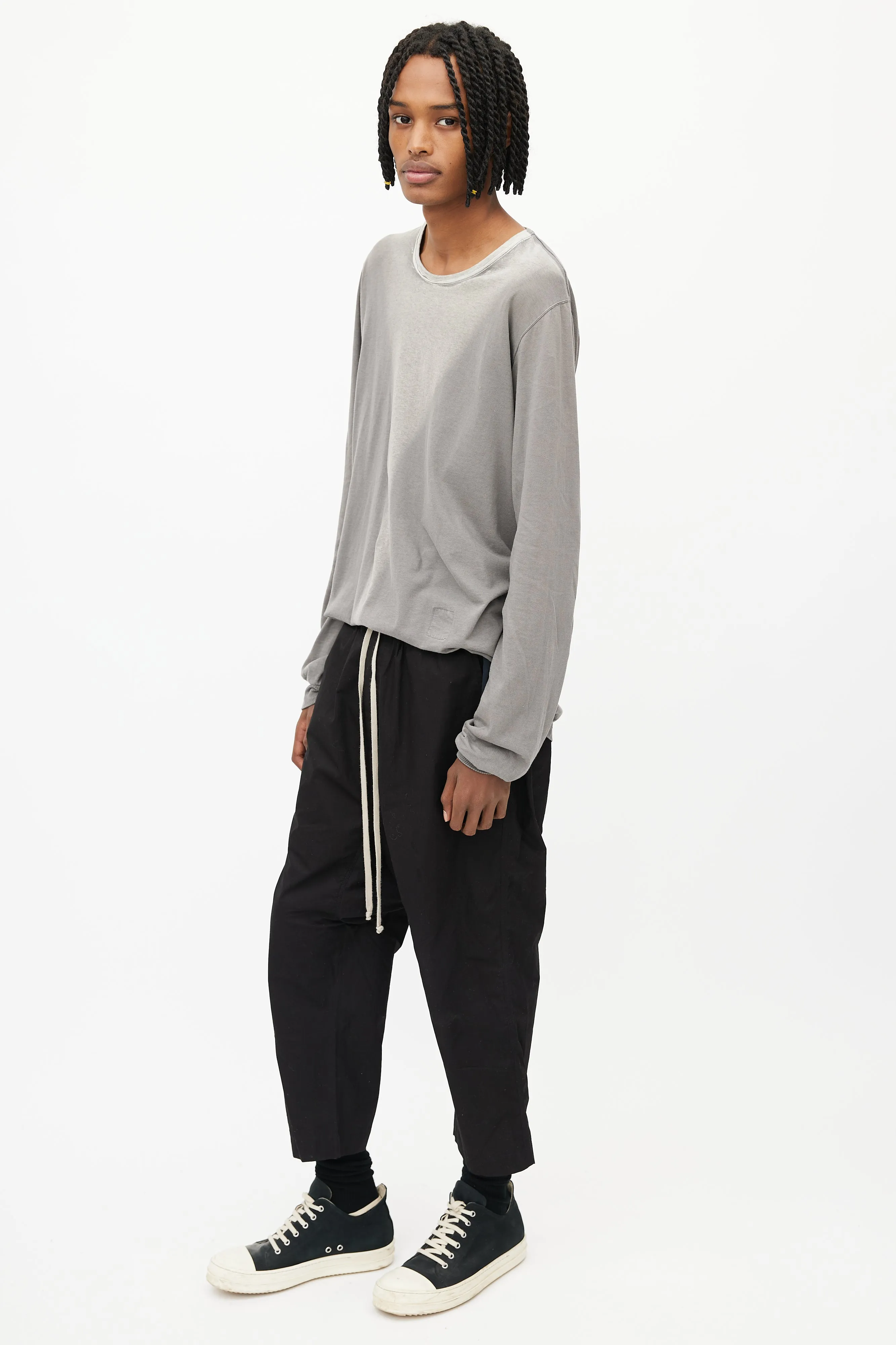 Black Drop Seat Pant