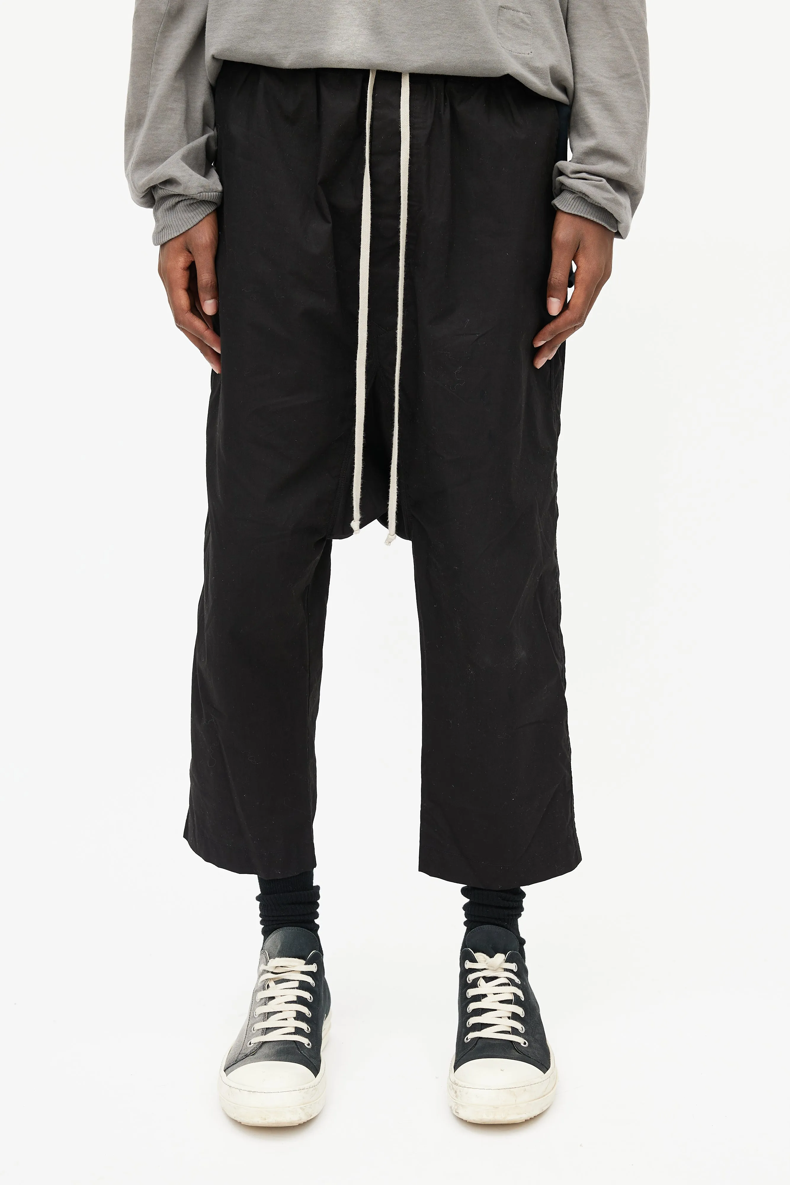 Black Drop Seat Pant