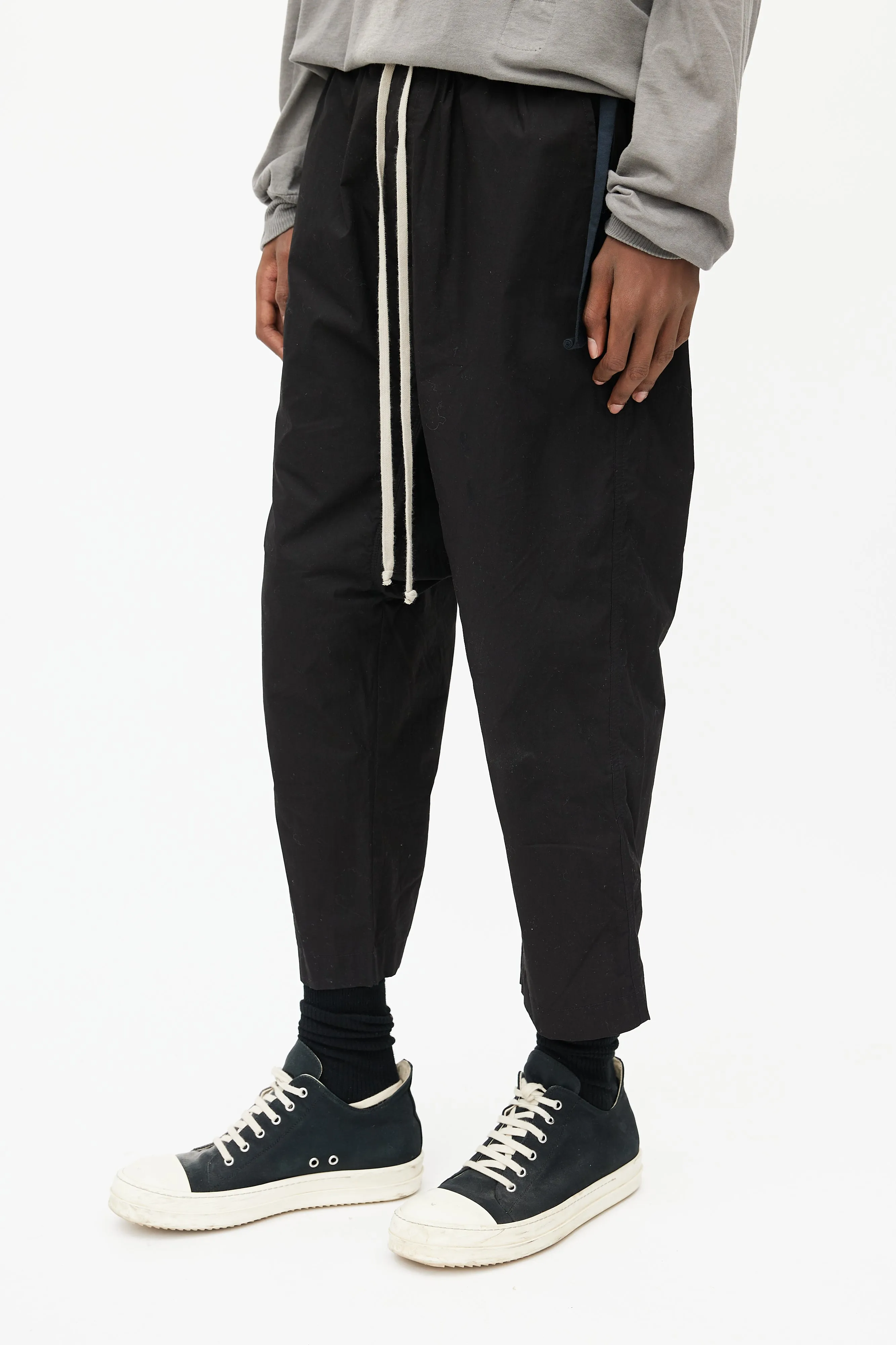 Black Drop Seat Pant
