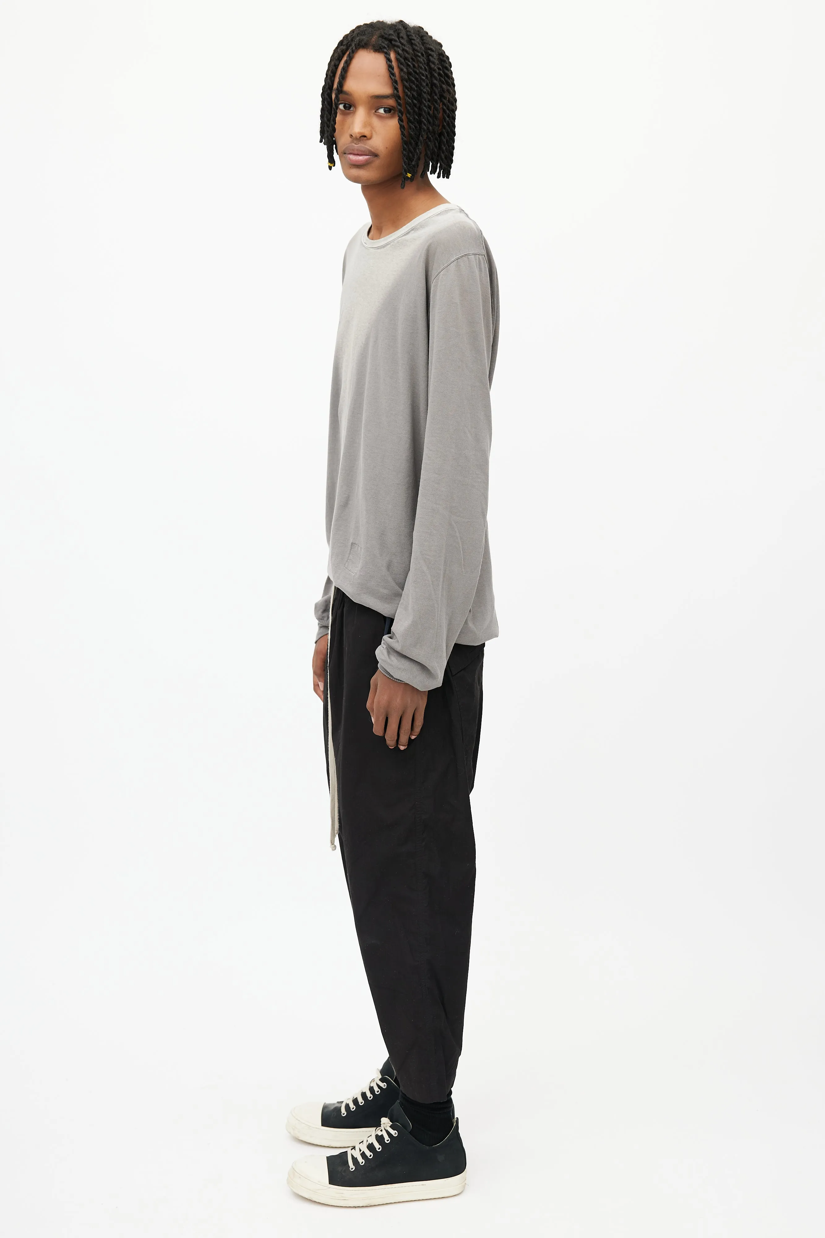Black Drop Seat Pant