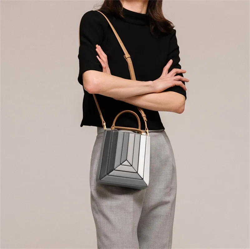 Handbag For Women Drawstring PU Leather Pleated Crossbody Shoulder Bag