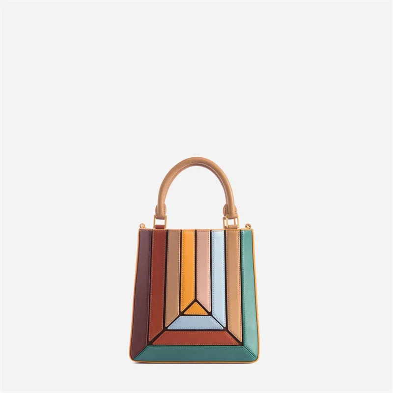 Handbag For Women Drawstring PU Leather Pleated Crossbody Shoulder Bag