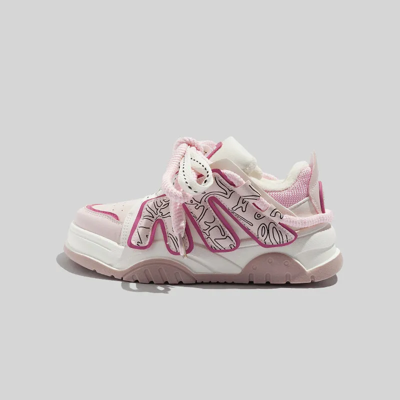 Letters Colorblock Sneakers