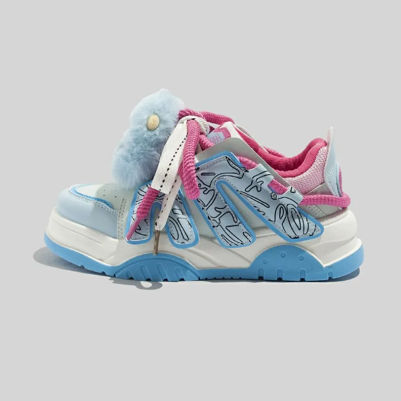 Letters Colorblock Sneakers