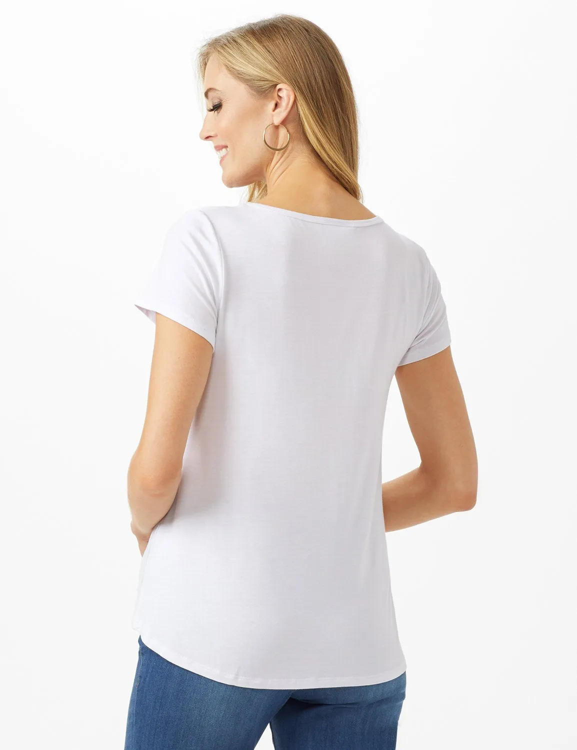 Lips Hi-Lo Knit Screen Tee
