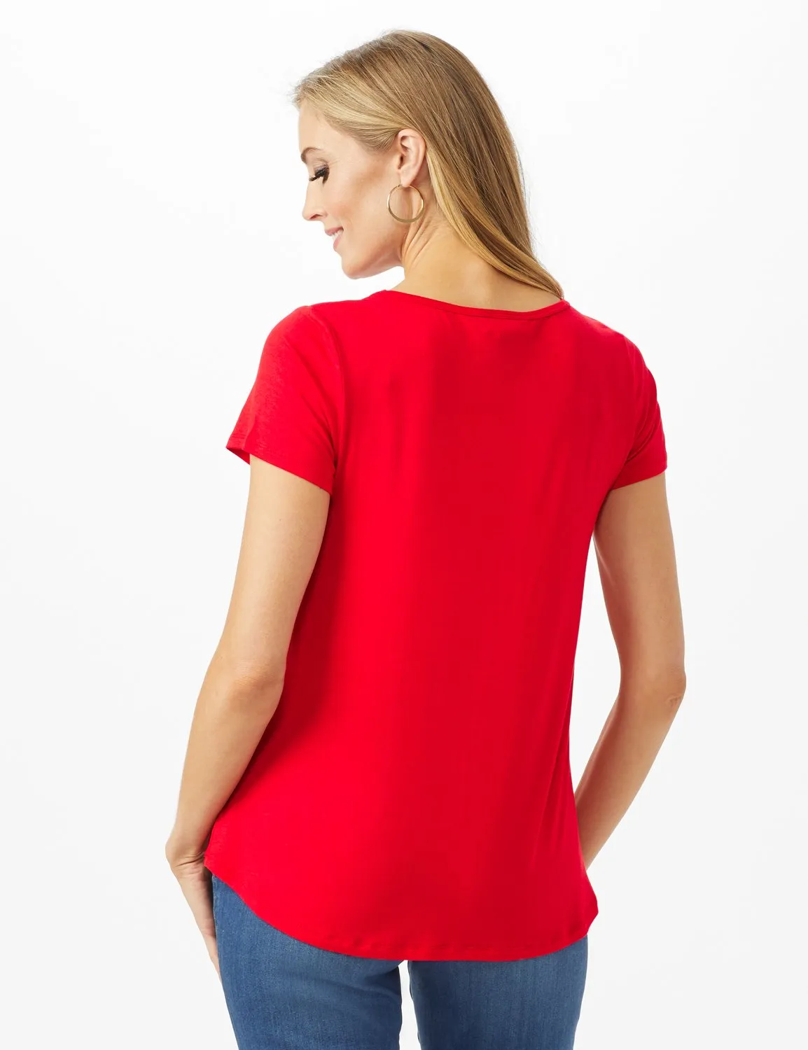 Love Hi-Lo Knit Screen Tee