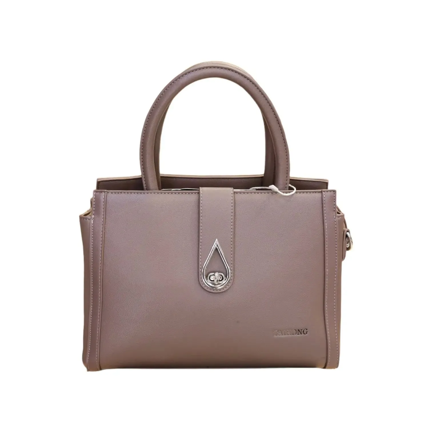 Top Handle Bag W/ Tear Drop Clasp